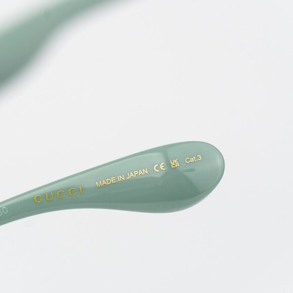 Gucci Men Sunglasses Green Silver Mirror Mask GG1774S 005 BRAND NEW - Picture 4 of 9